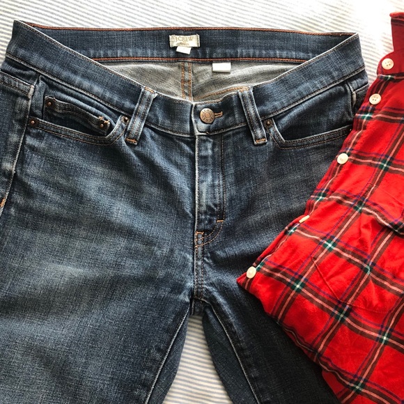 J CREW Factory Washed Boot Cut Jeans - Picture 3 of 9